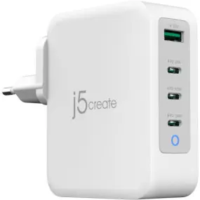 Мережевий зарядний пристрій J5create GaN USB-C 130W White (JUP43130E-EN)