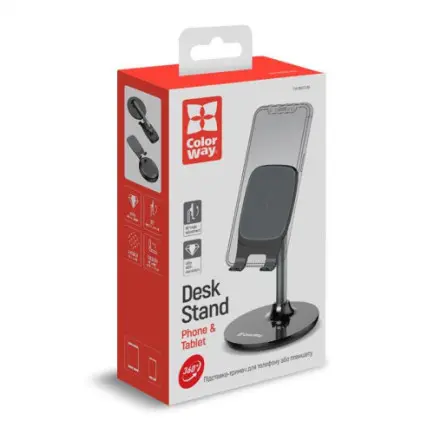 Подставка-держатель ColorWay Black (CW-SH013-BK)