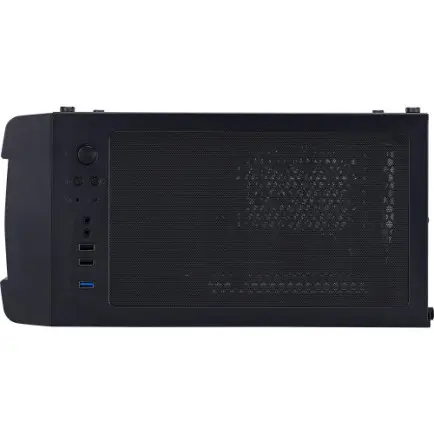 Корпус 1stPlayer D4-BK-4F1 Black без БП
