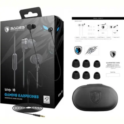 Гарнитура Sades SA-610 Wings 10 Black/Blue (sa610blj)
