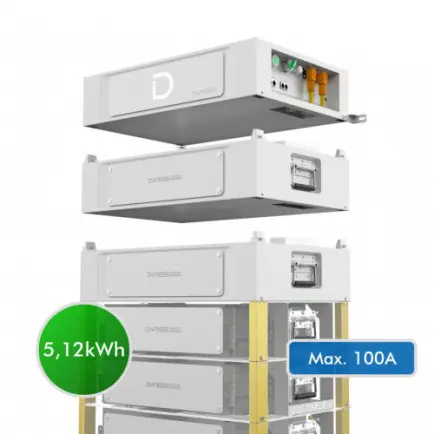 Аккумуляторная батарея модульная Dyness Stack100 S51100 5.12KWH 51.2V 100AH (составляющая комплекта)