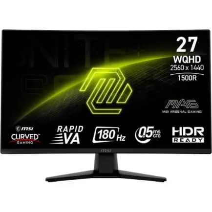 Монитор MSI 27" MAG 274CQF VA Black Curved 180Hz
