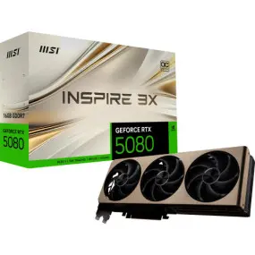 Видеокарта GF RTX 5080 16GB GDDR7 Inspire 3X OC MSI (GeForce RTX 5080 16G INSPIRE 3X OC)