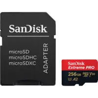 Карта памяти MicroSDXC 256GB UHS-I U3 R200/W140MB/s SanDisk Extreme Pro V30 + SD..