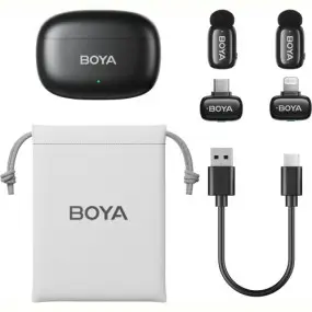 Микрофон BOYA mini-12 Type-C/Lightning Black