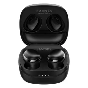 Bluetooth-гарнитура Hator Hyреrpunk Truedots HD SyncHUB Black (HTA411)