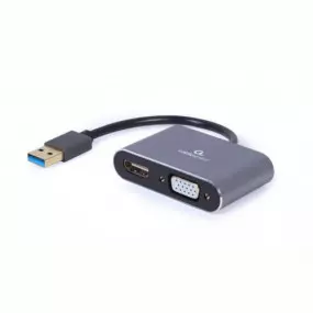 Адаптер Cablexpert USB - HDMI+VGA (M/F)