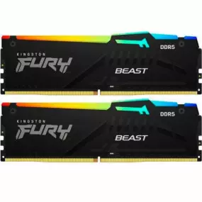 Модуль памяти DDR5 2x8GB/5200 Kingston Fury Beast RGB Black (KF552C36BBEAK2-16)