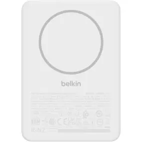 Универсальная мобильная батарея Belkin Power Bank Slim Magnetic 5000mAh 15W White (BPD010HQWH)