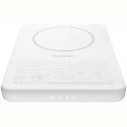 Універсальна мобільна батарея Belkin Power Bank Slim Magnetic 5000mAh 15W White (BPD010HQWH)