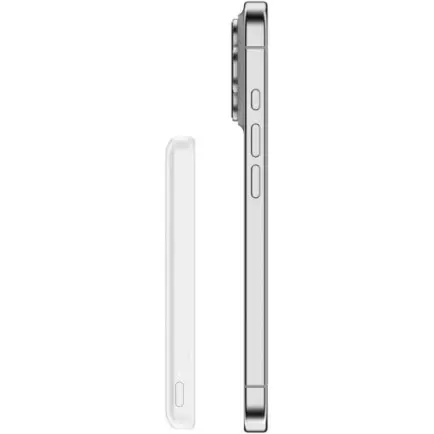 Універсальна мобільна батарея Belkin Power Bank Slim Magnetic 5000mAh 15W White (BPD010HQWH)