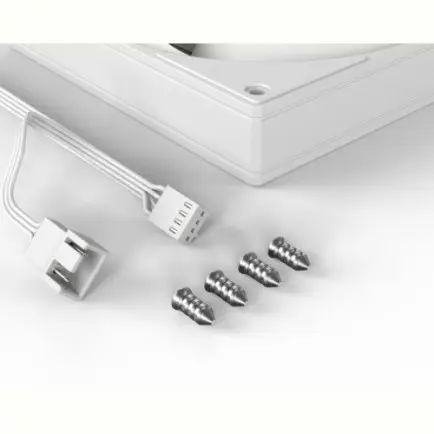 Вентилятор ID-Cooling AS-140-W, 140x140x25мм, 4-pin PWM, белый