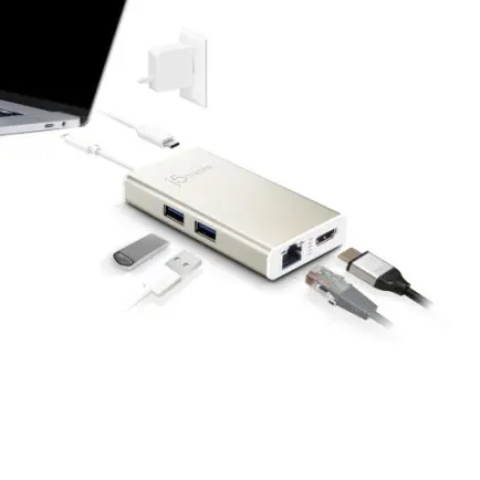 Док-станция J5create USB-C 5-в-1 (JCA374-N)