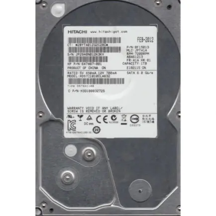 Накопитель HDD SATA 1.0TB Hitachi 7200rpm 32MB (HDS721010CLA632)
