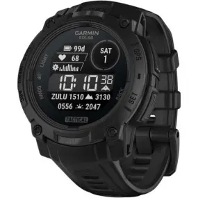 Смарт-часы Garmin Instinct 3 45mm Tactical Solar Black with Black Silicone Band (010-02934-90)