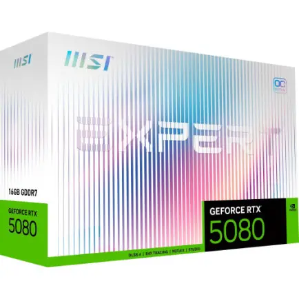 Відеокарта GF RTX 5080 16GB GDDR7 Expert OC MSI (GeForce RTX 5080 16G EXPERT OC)