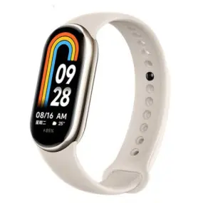 Силиконовый ремешок BeCover для Xiaomi Mi Smart Band 8 Beige (709377)