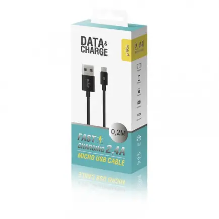 Кабель Piko CB-UM11 USB-microUSB 0.2м Black (1283126493874)