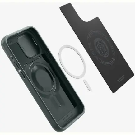Чохол-накладка Spigen Optik Armor MagFit для Apple iPhone 15 Pro Max Abyss Green (ACS06600)