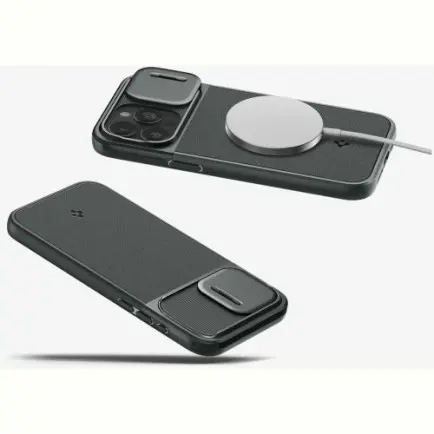 Чохол-накладка Spigen Optik Armor MagFit для Apple iPhone 15 Pro Max Abyss Green (ACS06600)