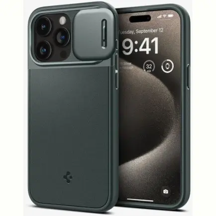 Чохол-накладка Spigen Optik Armor MagFit для Apple iPhone 15 Pro Max Abyss Green (ACS06600)