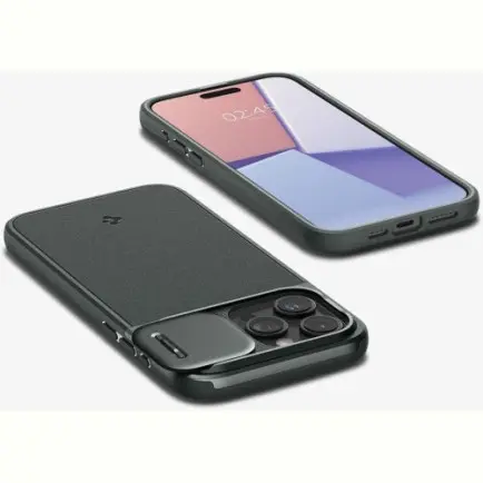 Чохол-накладка Spigen Optik Armor MagFit для Apple iPhone 15 Pro Max Abyss Green (ACS06600)