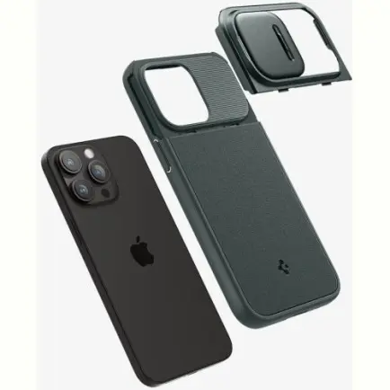 Чохол-накладка Spigen Optik Armor MagFit для Apple iPhone 15 Pro Max Abyss Green (ACS06600)