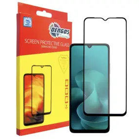 Защитное стекло Dengos для Motorola G06 Black Full Glue (TGFG-420)