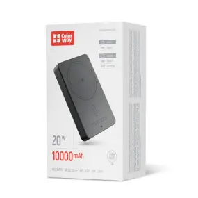 Универсальная мобильная батарея ColorWay 15W MagSafe 10000mAh Black (CW-PB100LPA1BK-WPDD)
