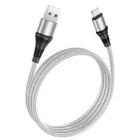 Кабель Hoco X50 Excellent USB - Lightning, 1 м, Grey (6931474734204)