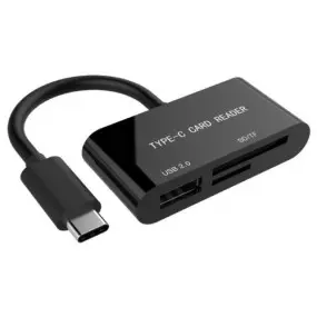 Картридер Gembird UHB-CR3-02 USB Type-C Black