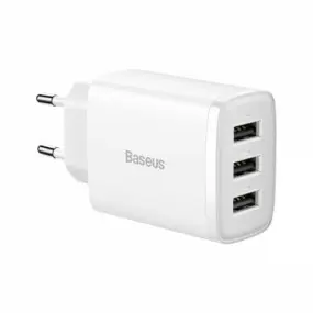 Сетевое зарядное устройство Baseus Compact (3USB, 3.4A)