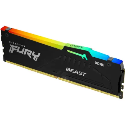 Модуль памяти DDR5 32GB/5600 Kingston Fury Beast RGB Black (KF556C36BBE2A-32)
