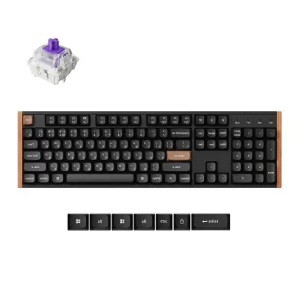 Клавіатура бездротова Keychron K10 HE Magnetic Switch Black RGB (K10H-F1-UA)