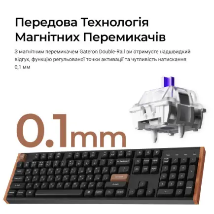Клавіатура бездротова Keychron K10 HE Magnetic Switch Black RGB (K10H-F1-UA)