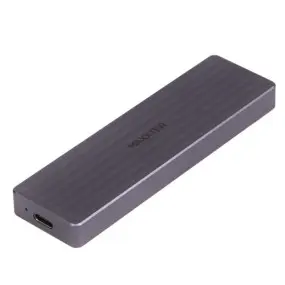 Внешний карман Maxxter M.2 NVMe PCIe, USB 3.2 Type-C, Metal, Black (EHDE-2280D-01)
