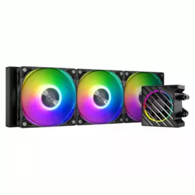 Система водяного охлаждения ID-Cooling Dashflow 360 XT Black, Intel: LGA2066/2011/1700/1200/1151/1150/1155/1156, AMD: AM5/AM4, 396х120х27 мм