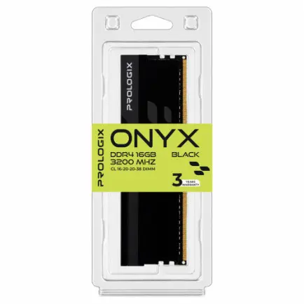 Модуль памяти DDR4 16GB/3200 Prologix Onyx Black (PRO16GB3200YB4)
