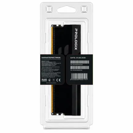 Модуль памяти DDR4 16GB/3200 Prologix Onyx Black (PRO16GB3200YB4)