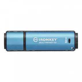 Флеш-накопитель USB3.2 32GB Kingston IronKey Vault Privacy 50 Type-A Blue (IKVP50/32GB)