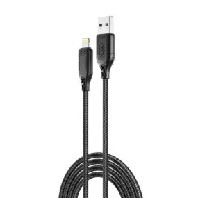 Кабель XO NB235 Zebra Series Braided USB - Lightning (M/M)