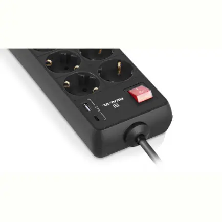 Фильтр питания REAL-EL RS-Protect 805 3м Black (EL122300043)