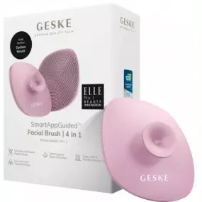 Щітка для обличчя Geske Facial Brush 4 в 1 з тримачем Pink (GK000038PK01)