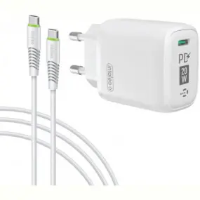 Мережевий зарядний пристрій Intaleo TCGQPD120T (1USBx3A)