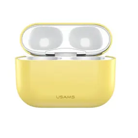 Чeхол Usams US-BH569A Silicon Ultrathin для Apple AirPods Pro Yellow (BH569AP03)