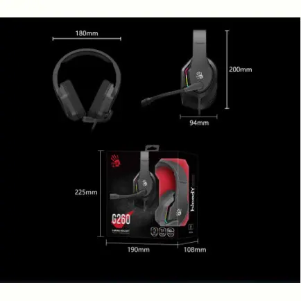 Гарнитура A4Tech Bloody G260 Black