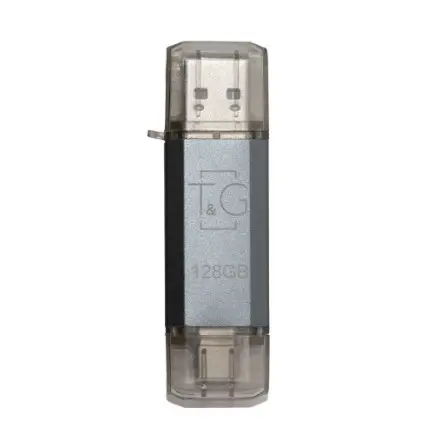 Флеш-накопитель USB 128GB Type-C T&G 009 Star Series Silver (TG009TC-128GSL)