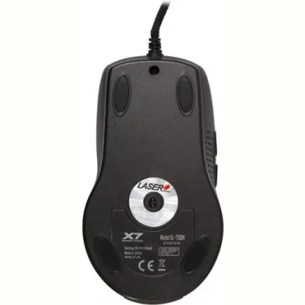 Мышь A4Tech XL-750BK-B Black