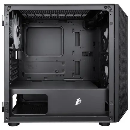 Корпус 1stPlayer D3-BK-3F7-14 Black без БЖ