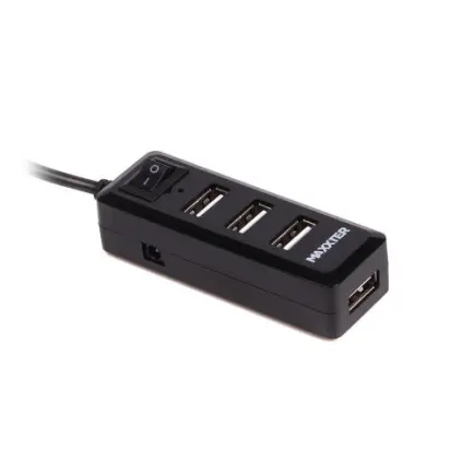 USB-хаб Maxxter 4 ports (HU2A-4P-AC-03)